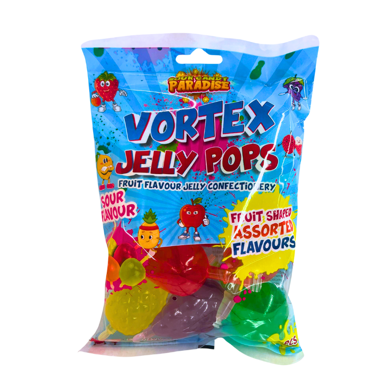 Vortex Jelly Pops Sour Flavour 315g - My Candytown
