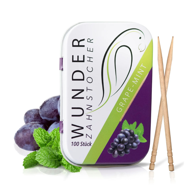 Wunder Zahnstocher Grape Mint - 100 Stück - My Candytown