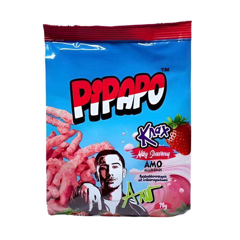 Pipapo Knax Milky Strawberry - Amo Aller Amos Edition 70g - My Candytown