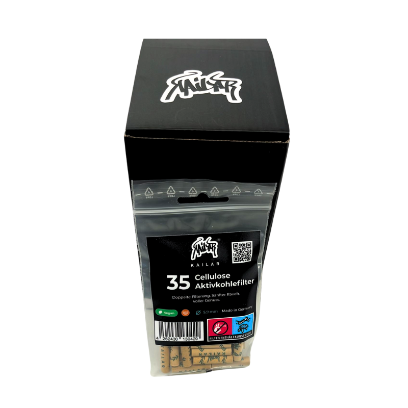 Kailar - Cellulose Aktivkohlefilter - 35 Stck. - My Candytown