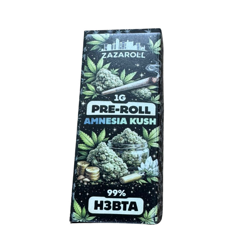 ZAZAROLL Pre-Roll Amnesia Kush, 1 g, 99 % H3BTA