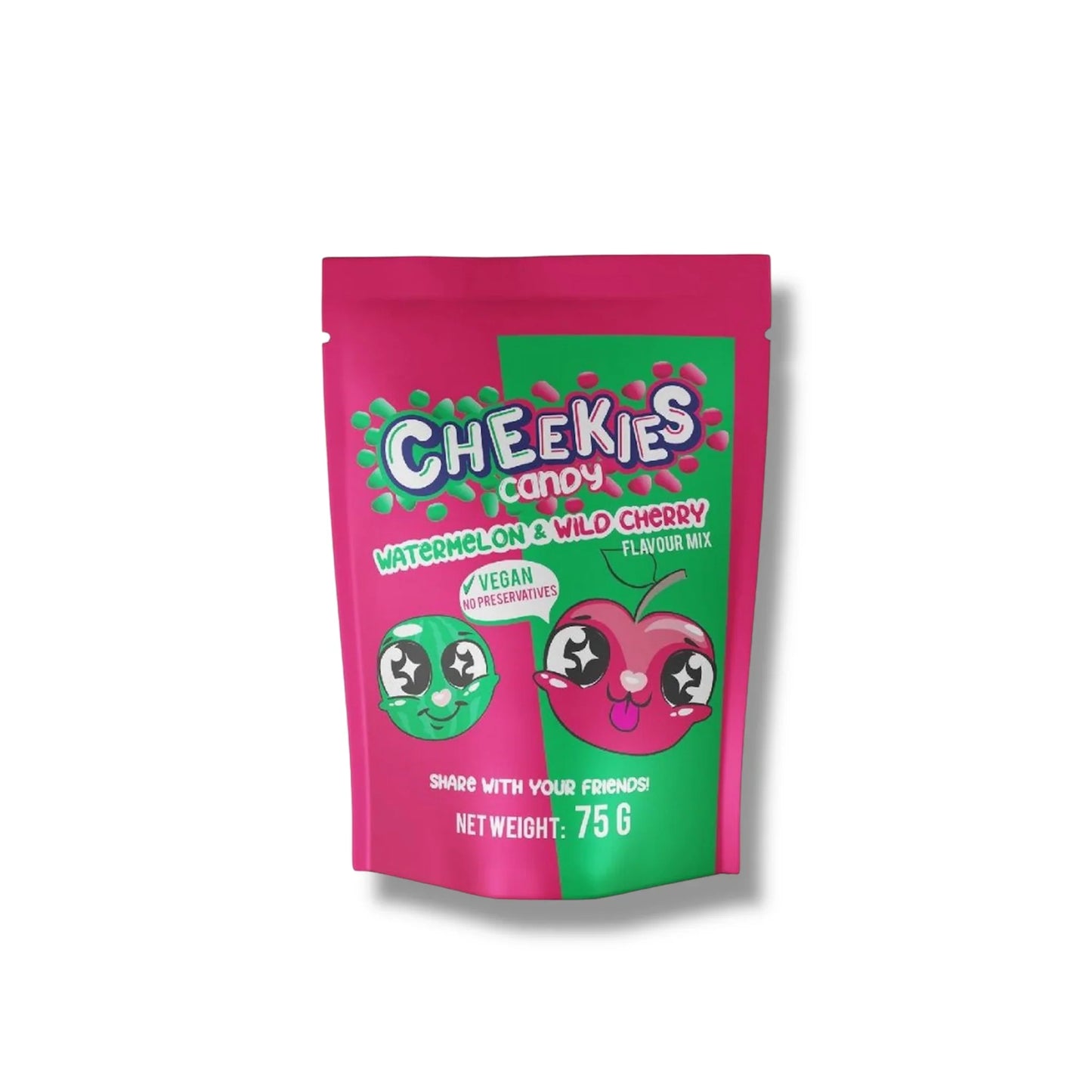 Cheekies Candy Watermelon & White Cherry 75g - My Candytown