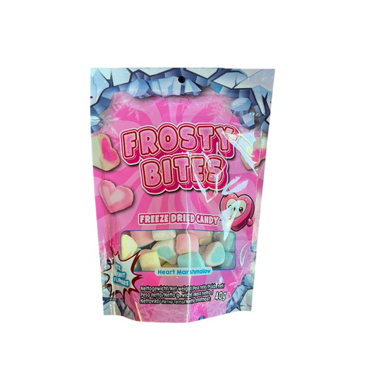 Frosty Bites Freezed Dried Candy - Heart Marshmallow 40g - My Candytown