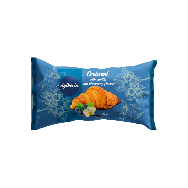 Agiberia Croissant Vanille & Heidelbeere 60 g - My Candytown