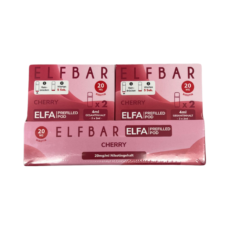 Elfbar Elfa Cherry Nikotin 2er Pack - My Candytown