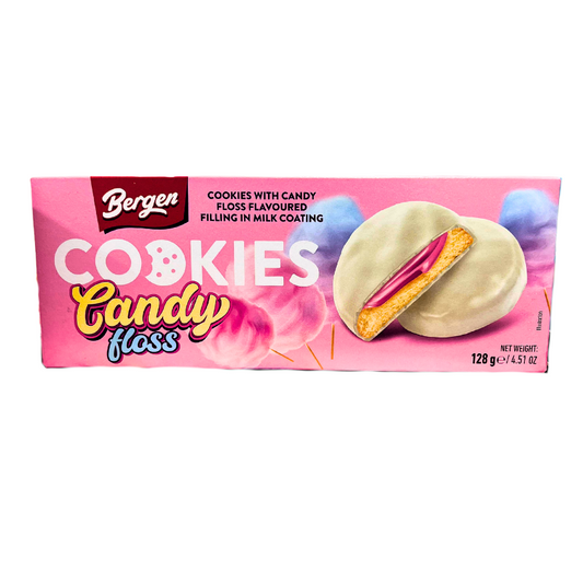 18 St. Bergen Candy Floss Cookies 128g / Stückpreis: 1,19€