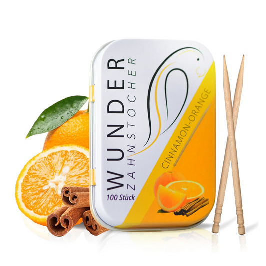 Wunder Zahnstocher Cinnamon Orange - 100 Stück - My Candytown