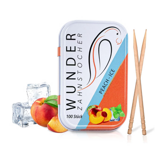 40 St. Wunder Zahnstocher Peach Ice / Stückpreis: 2,99€
