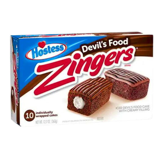 Hostess Devil's Food Chocolate Zingers 360g ( 6 Stk.) / Stückpreis: 5,19€