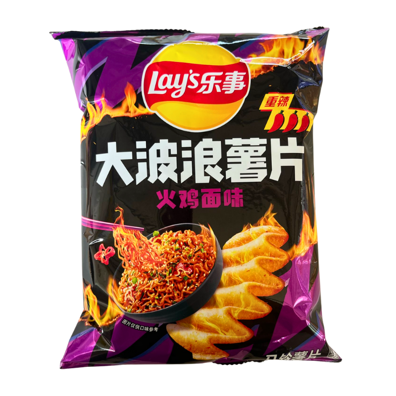 Lay's Maxx Ridged - Koreanisch würziger Hühnernudeln-Geschmack 70g 03/27 - My Candytown