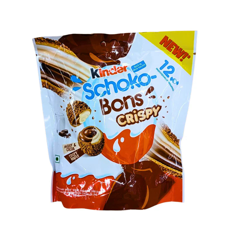 Kinder Schoko Bons Crispy 67,2g mhd (24Stk.)mhd- Leckeres Süßigkeitserlebnis für nur 2,85€