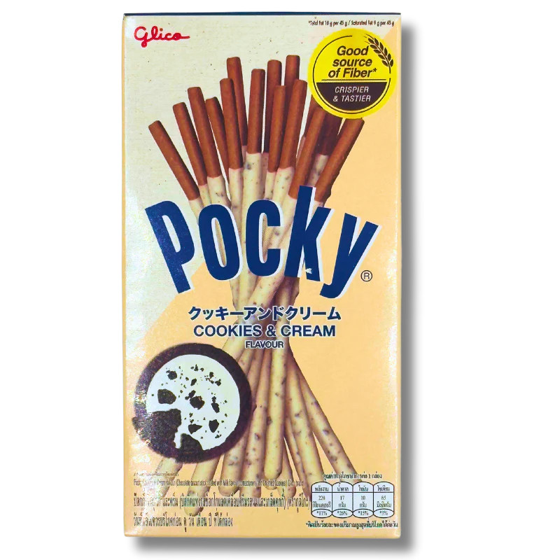 Pocky Cookies & Cream mhd 26 ( 24 Stk.) / Stückpreis: 1,29€