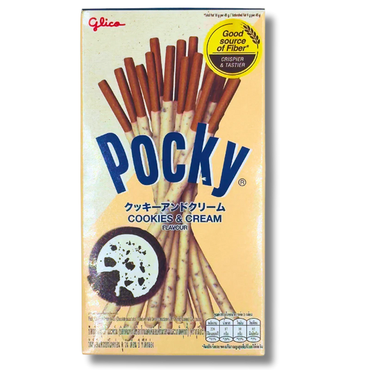 Pocky Cookies & Cream mhd 26 ( 24 Stk.) / Stückpreis: 1,29€