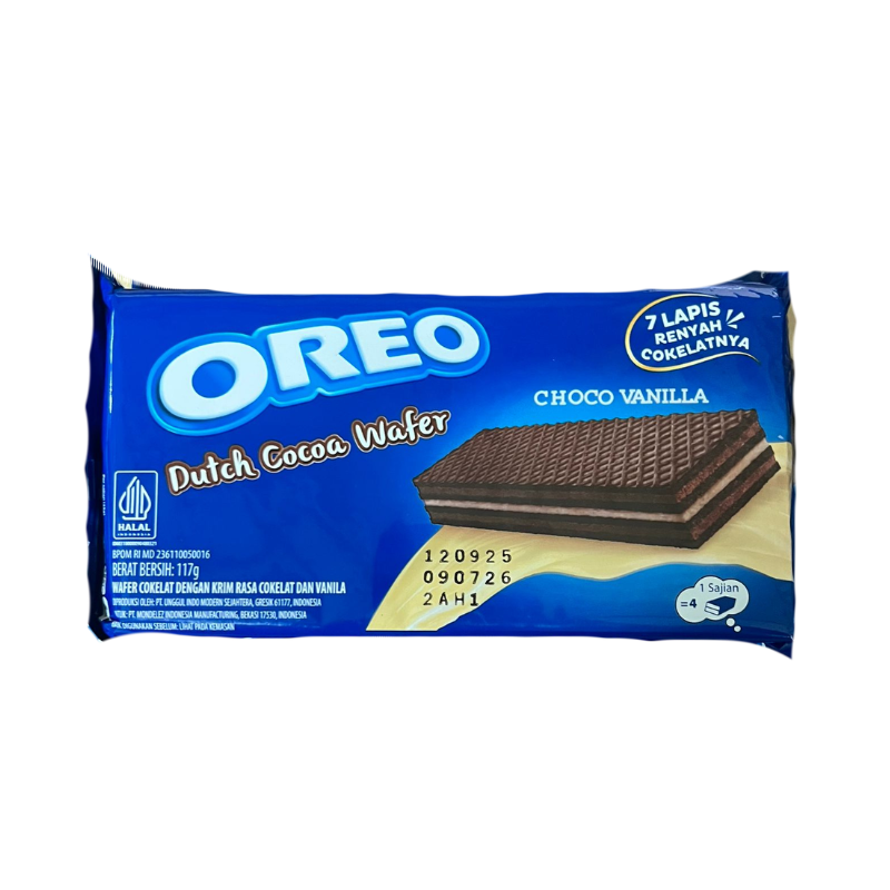 Oreo Dutch Cocoa Wafer Choco Vanilla 117g MHD 07/26 - My Candytown