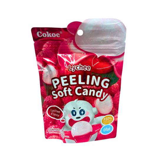 Cokoc Lychee Peeling Soft Candy 75g (50 Stk.) / Stückpreis: 1,40€