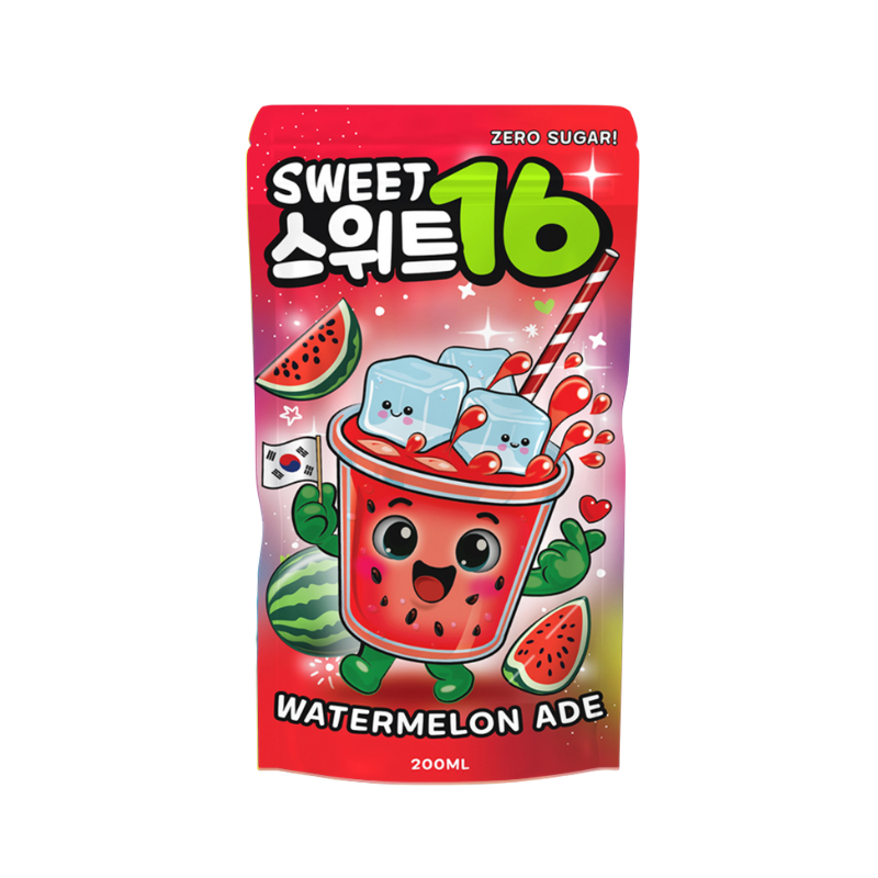 Sweet16 - Watermelon Ade (Zero Sugar) 200ml MHD: 2027 - My Candytown