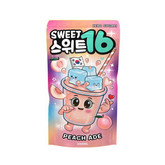 Sweet16 - Peach Ade (Zero Sugar) 200ml MHD: 2027 - My Candytown