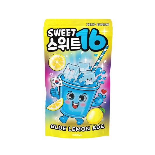 Sweet16 - Blue Lemon Ade (Zero Sugar) 200ml MHD: 2027 - My Candytown