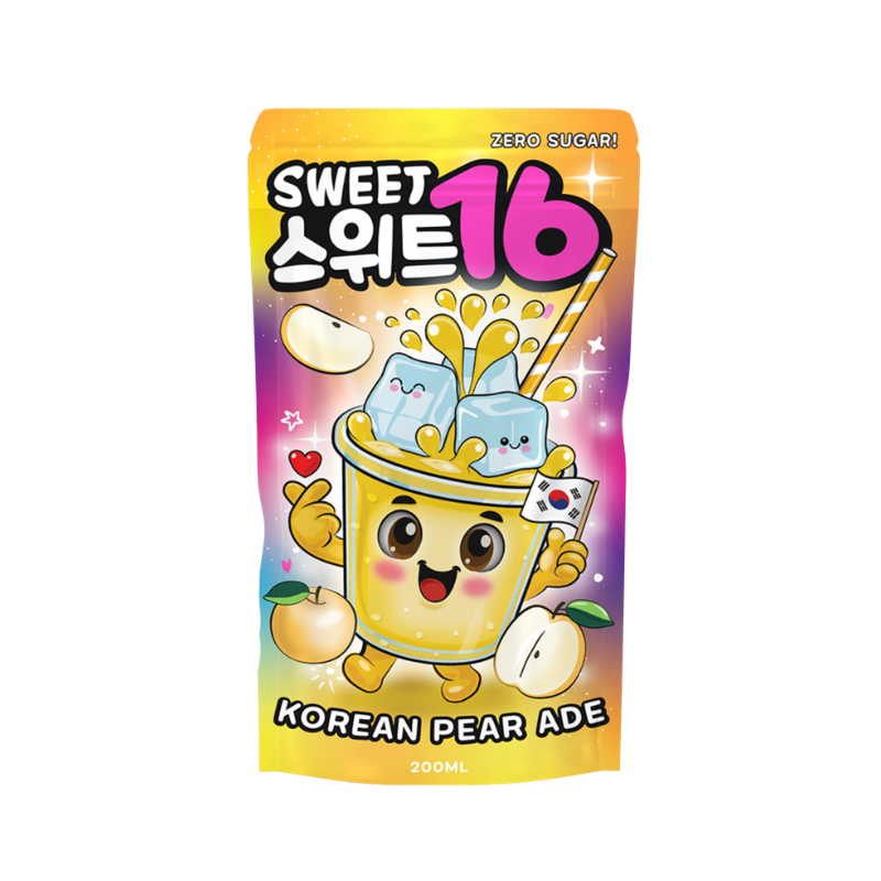 Sweet16 - Korean Pear Ade (Zero Sugar) 200ml MHD: 2027 - My Candytown