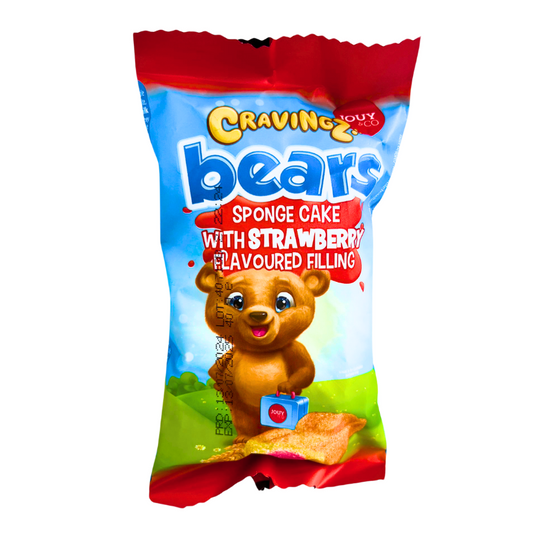 Cravingz Bears Strawberry Flavour 40g 04.03.26 - My Candytown