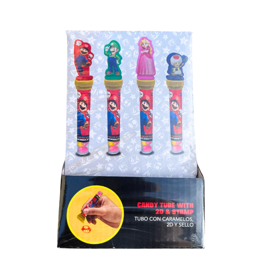 Super Mario Candy Tube Jelly Beans Stempel (24x8g) - My Candytown