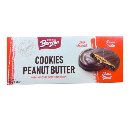 Bergen Cookies Peanut Butter 128g (18 Stk.)  / Stückpreis: 1,19€