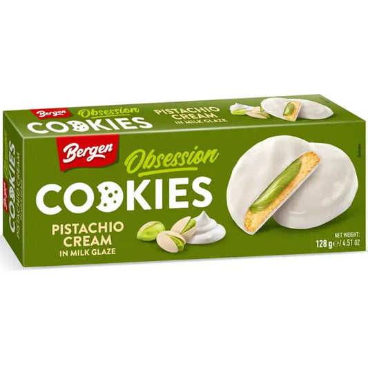 Bergen Obsession Pistachio White 128g(18 Stk.) / Stückpreis:  1,19€