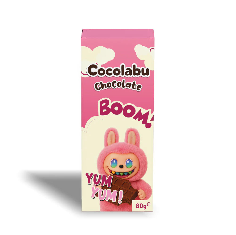 Cocolabu Chocolate Boom! Yum Yum! – Himbeer Angel Hair mit Pistaziencremefüllung 80 g ( 48 Stk.)/ Stückpreis: 1,99 €