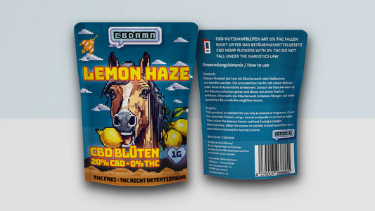 CBDamn - CBD Blüten Lemon Haze 1 g Tüte - Hochwertige Hanfblüten für 3,20€