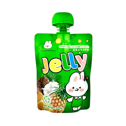 48 St. Sweet Mellow Jelly Pineapple Coconut (Green) 105g / Stückpreis:  0,95€