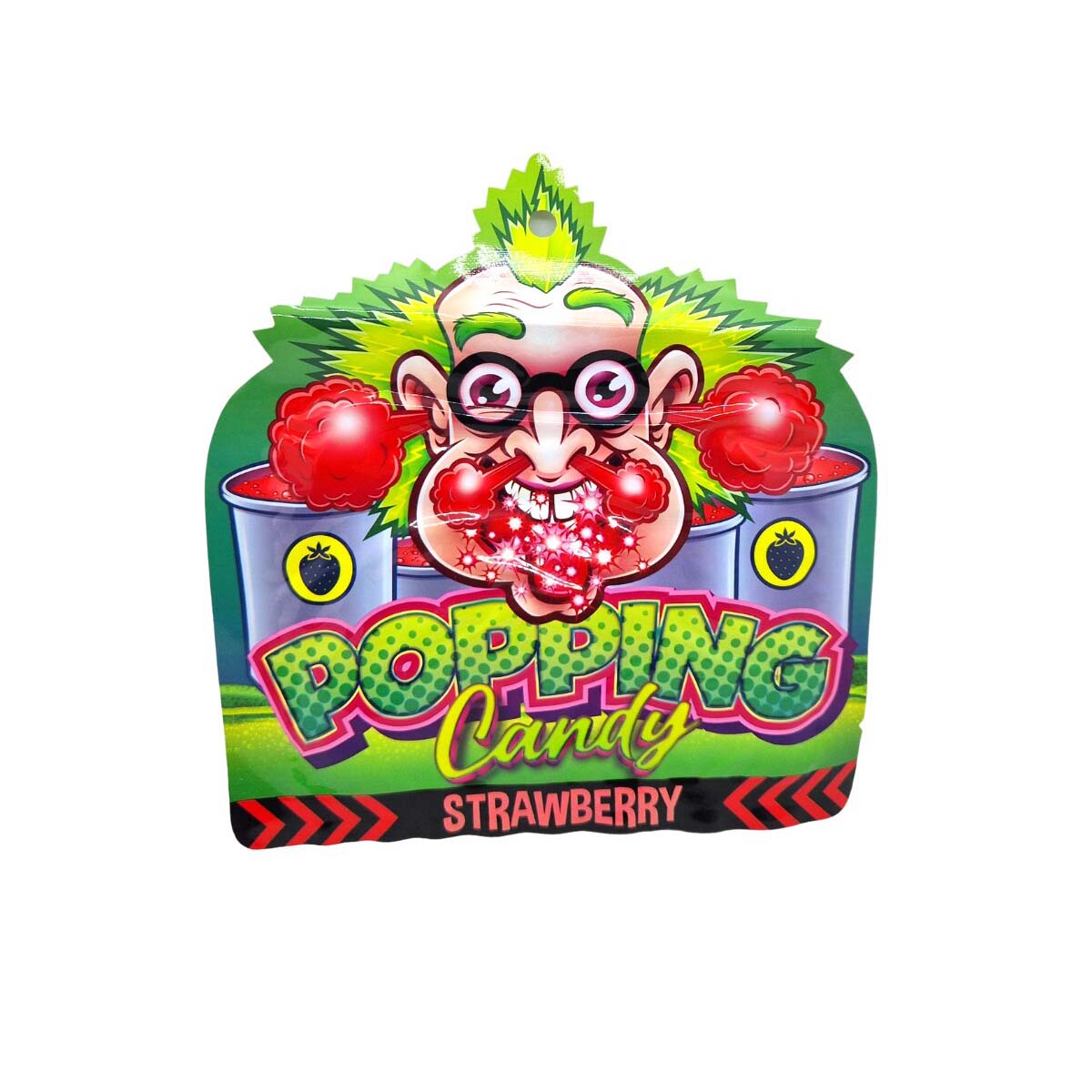 Dr. Sour Popping Candy Strawberry 15g - My Candytown