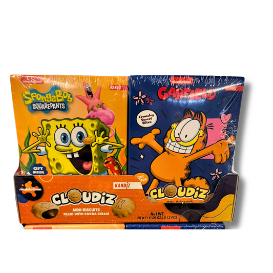 24 St. Cloudiz Cocoa Cream Spongebob and Garfield 30g / Stückpreis: 0,94€