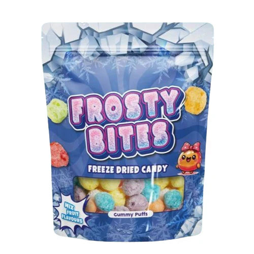 24 St. Frosty Bites Gummy Puffs 50g / Stückpreis: 1,75€