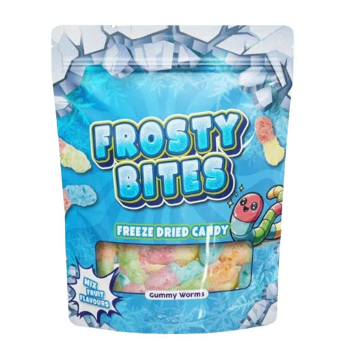 24 St. Frosty Bites Sour Worms 50g / Stückpreis: 1,75