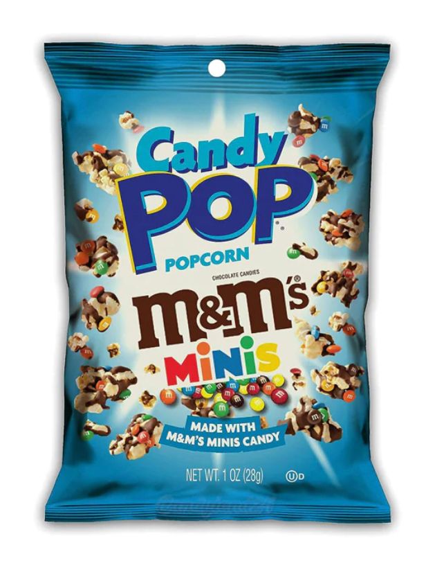 Candy Pop Popcorn M&M's 28g mhd 08/26 - My Candytown
