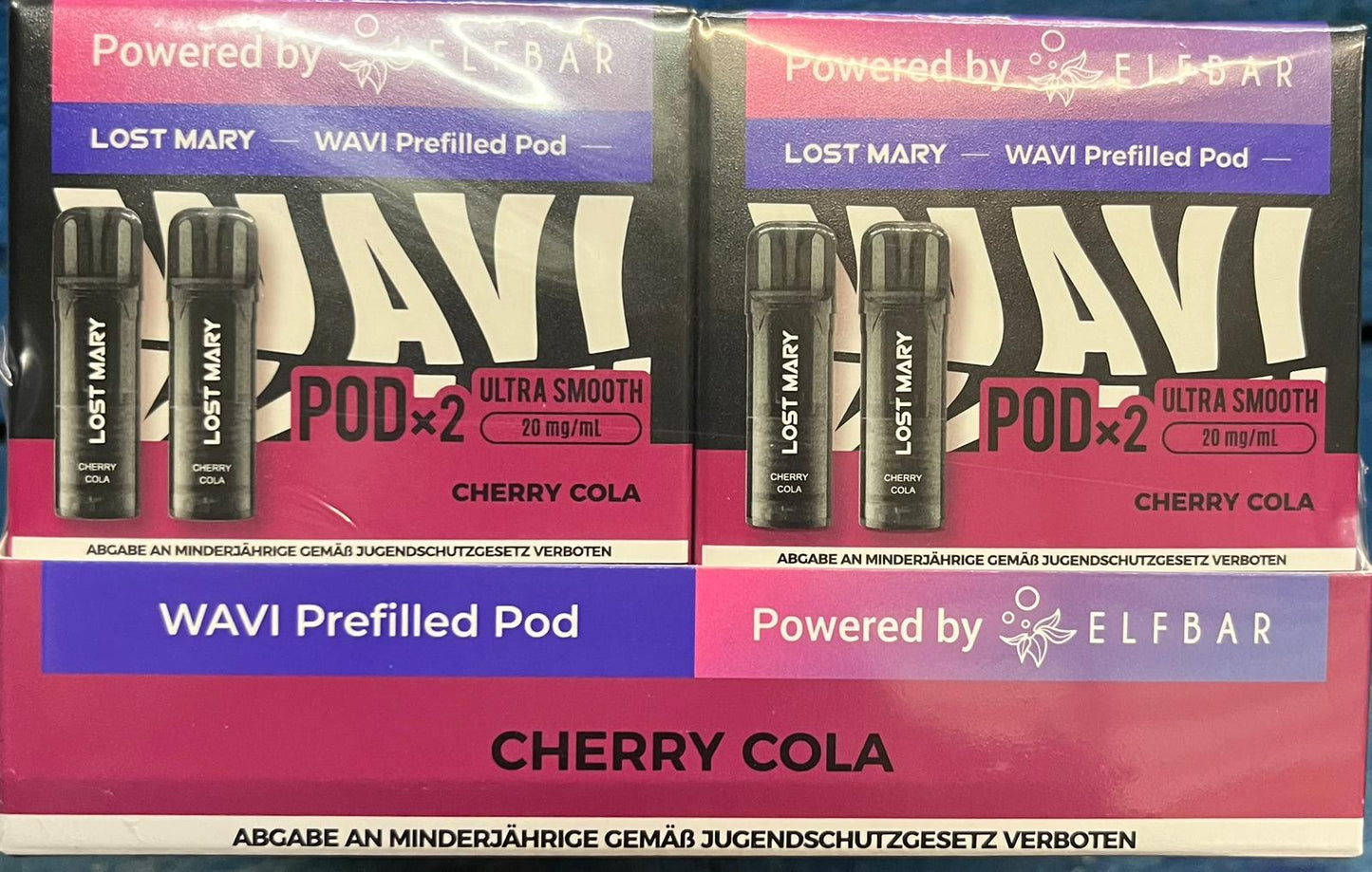 Elfbar Lost Mary WAVI - Cherry Cola -  20mg Nikotin 2er Pack - My Candytown