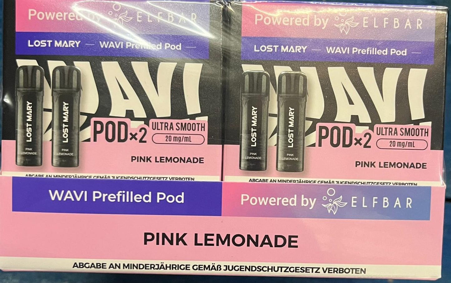 Elfbar Lost Mary WAVI - Pink Lemonade -  20mg Nikotin 2er Pack - My Candytown