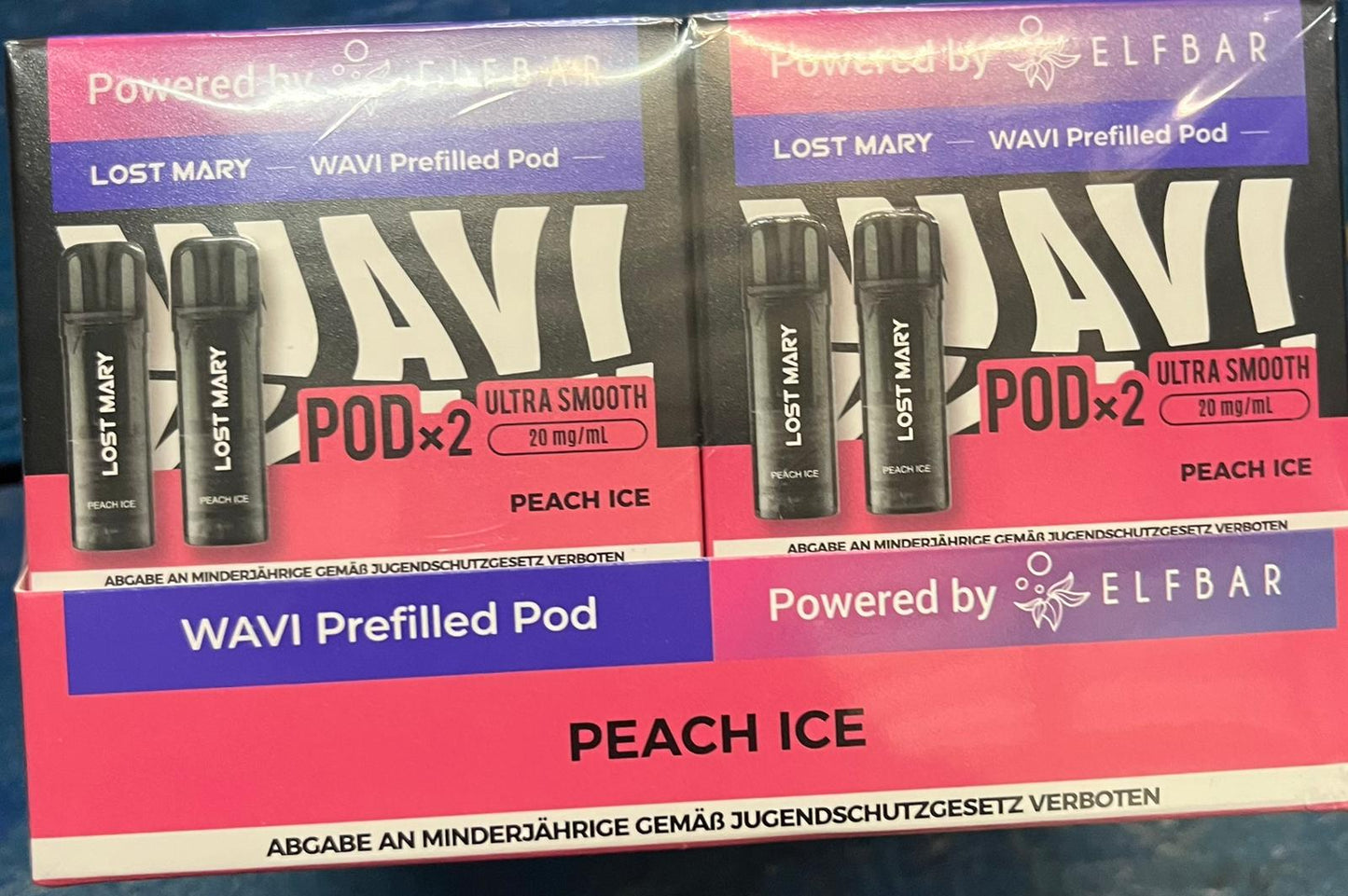 Elfbar Lost Mary WAVI - Peach Ice -  20mg Nikotin 2er Pack - My Candytown
