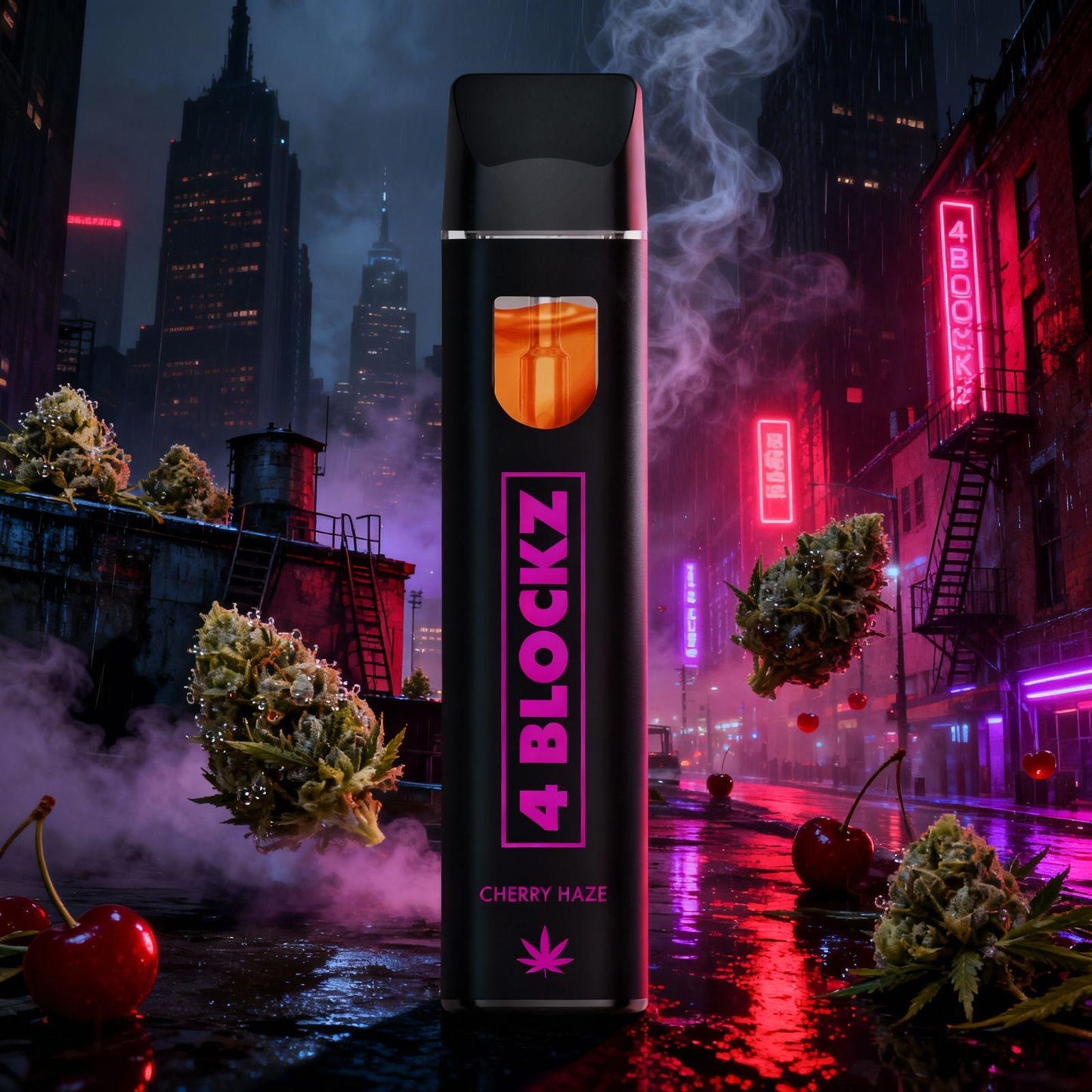 4 Blockz H3BTA Vape - Cherry Haze 1ml - My Candytown