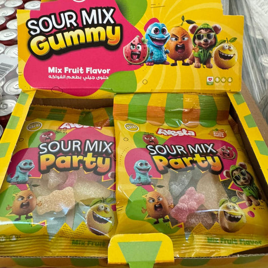 Avesta Sour Mix Gummy - Mix Fruit Flavor 80g