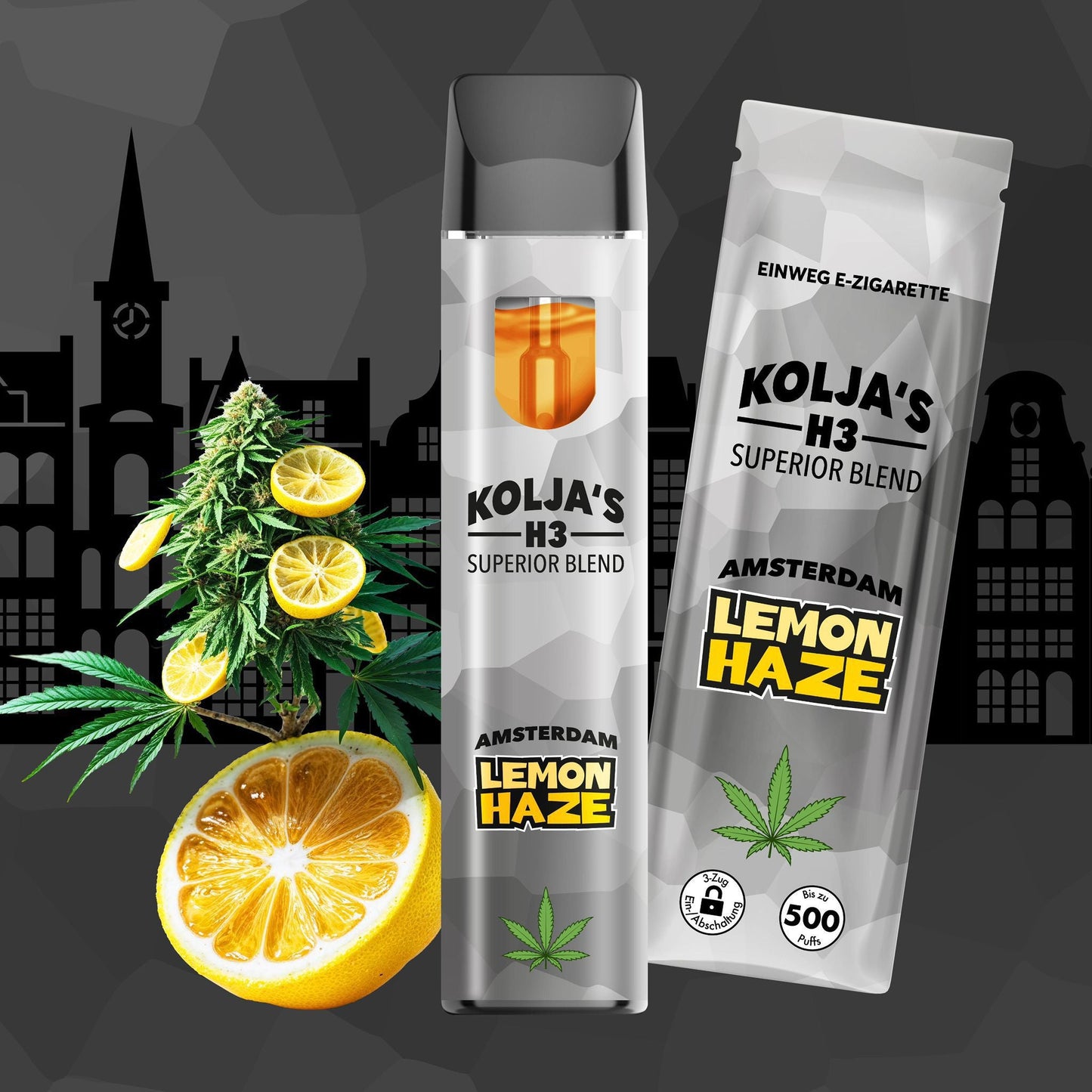 Kolja H3 Superior Vape Lemon Haze 1ml - My Candytown