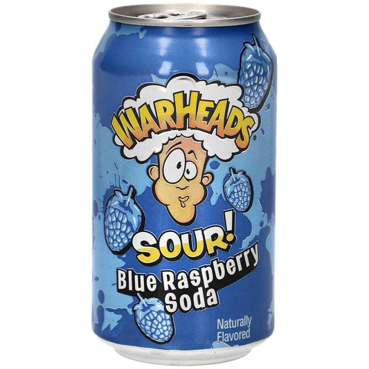 Warheads Sour! Blue Raspberry Soda 330ml