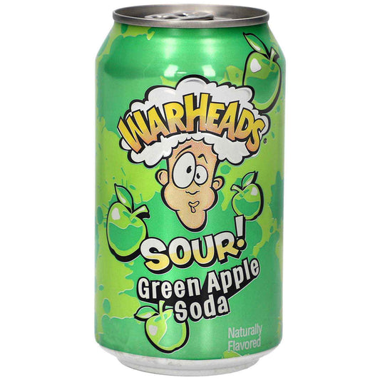 Warheads Sour! Green Apple Soda 330ml - My Candytown