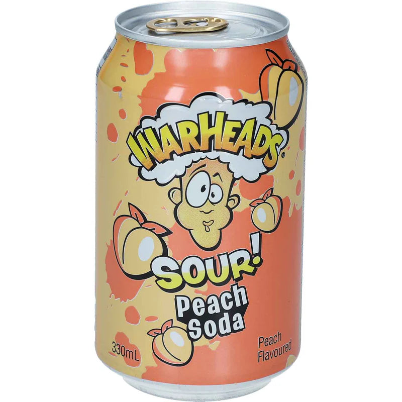 Warheads Sour! Peach 330ml (24 Stk.) / Stückpreis: 1,09€