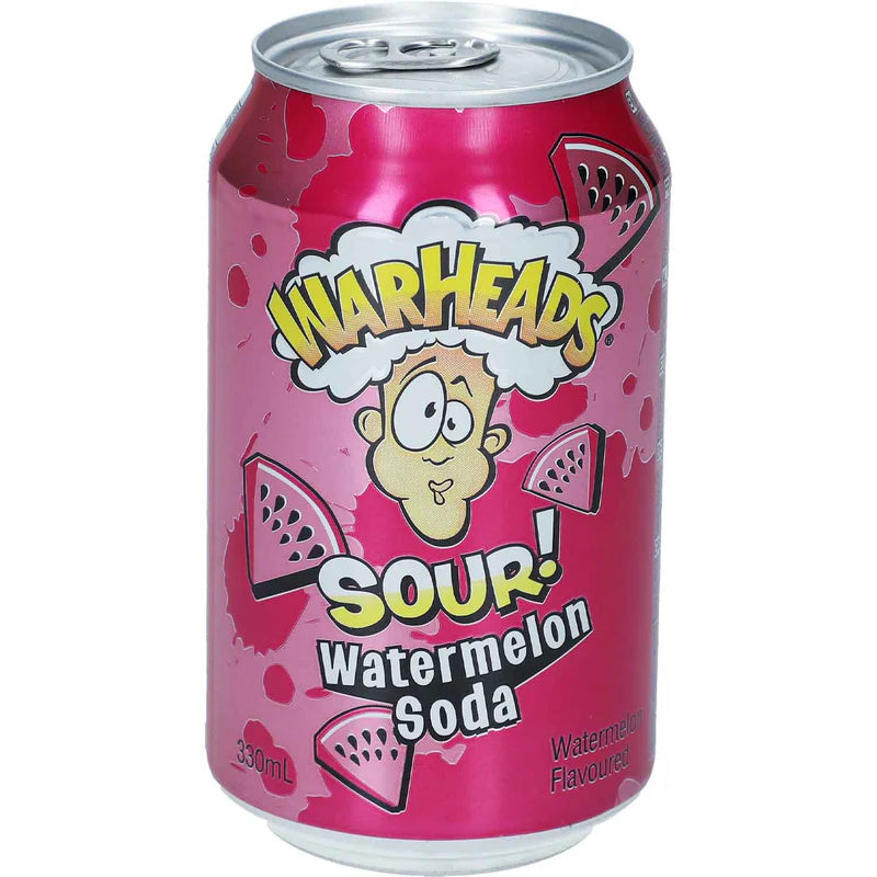 Warheads Sour! Watermelon Soda 330ml ( 24 Stk.)/ Stückpreis: 1,09€